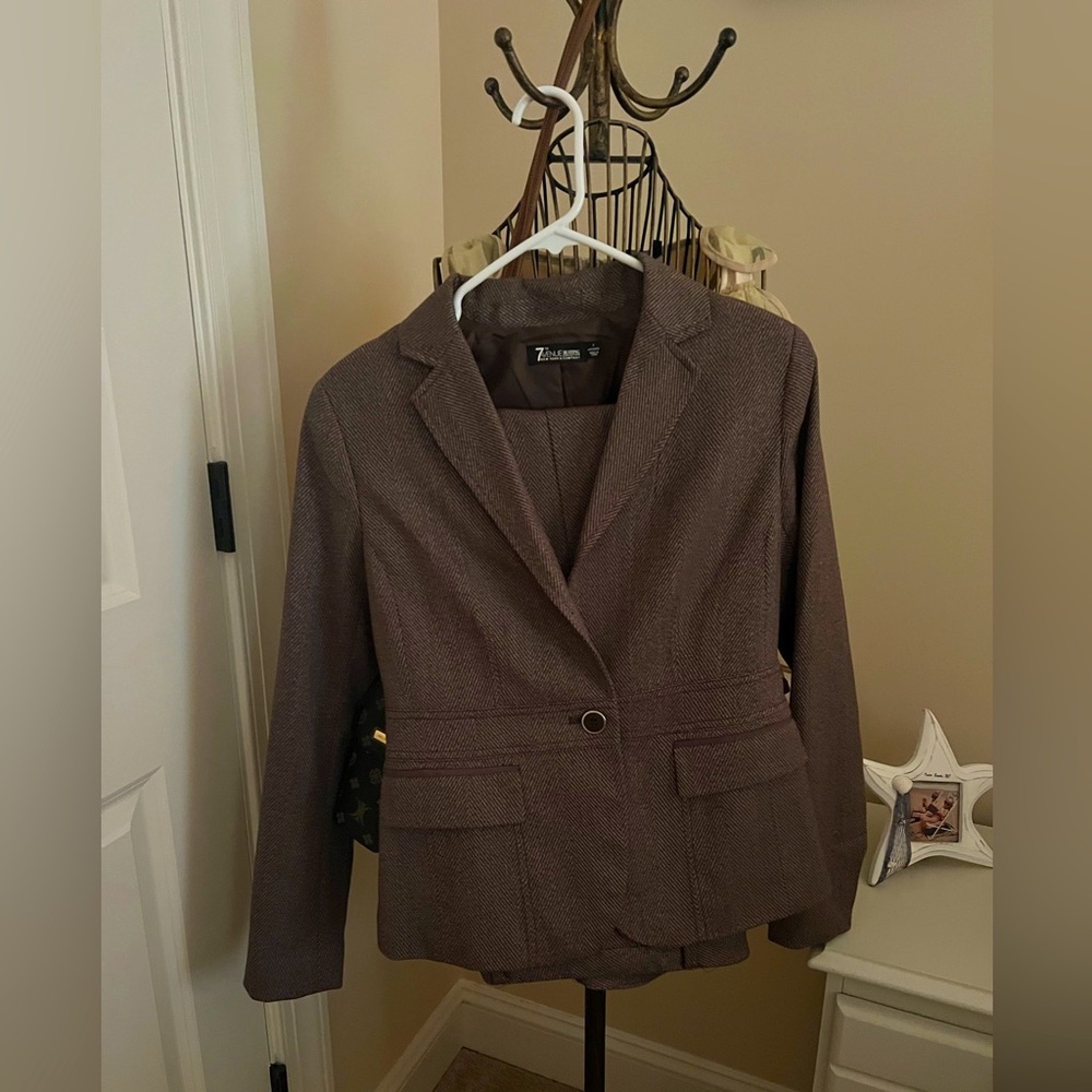 Tweed Pant Suit.
